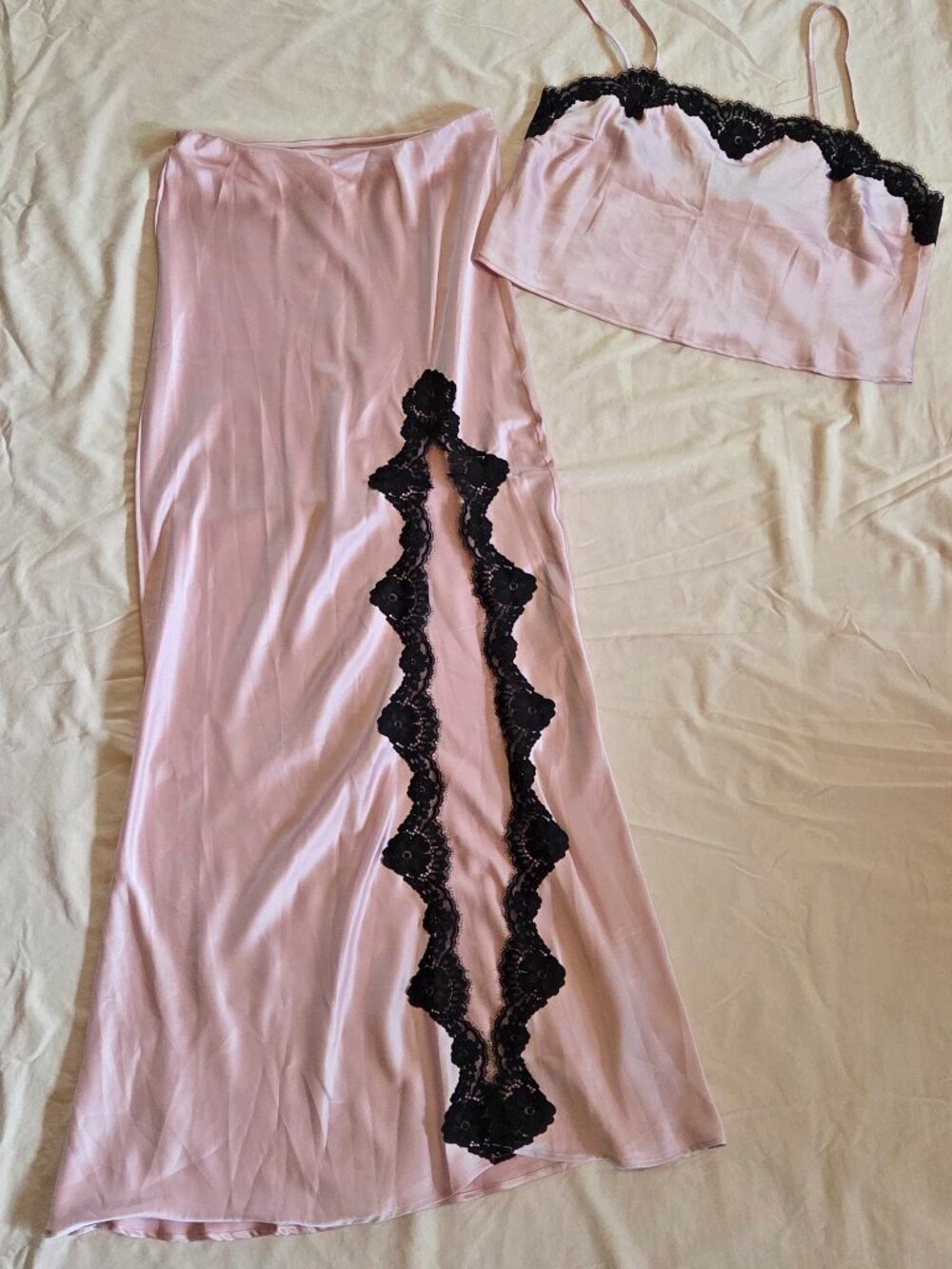Victoria secret satin slip set